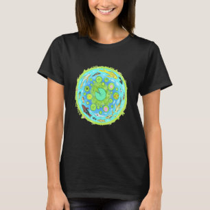 Asian Koi Blue Pond Goldfish Carp Freshwater Plant T-Shirt