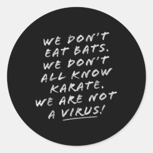 Asian Live Anti Racism Aapi Awareness Stop Asian H Classic Round Sticker