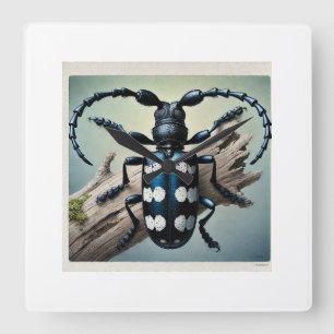 Asian longhorned beetle 201024IREF229 - Watercolor Square Wall Clock