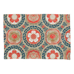 Asian Motive: Elegant Geometric Design Pillowcase