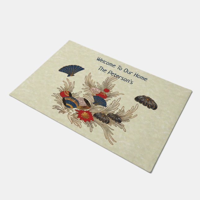 Asian Ocean Deco Doormat (Angled)