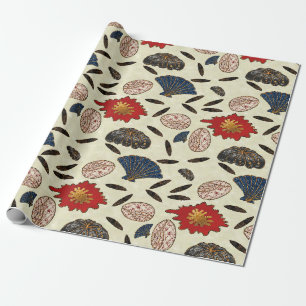 Asian Ocean Deco Wrapping Paper