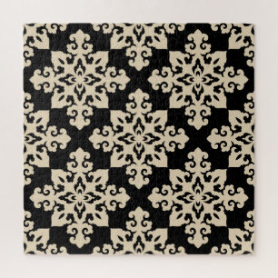 Asian Ornamental Motive Geometric Pattern Jigsaw Puzzle