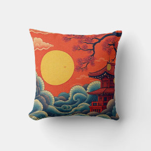 Asian Pacific Inspired Denim Jacket Cushion