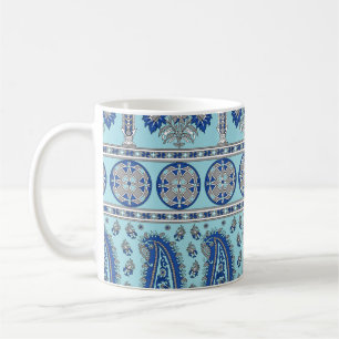 Asian Paisley Border: Traditional Design. Coffee Mug