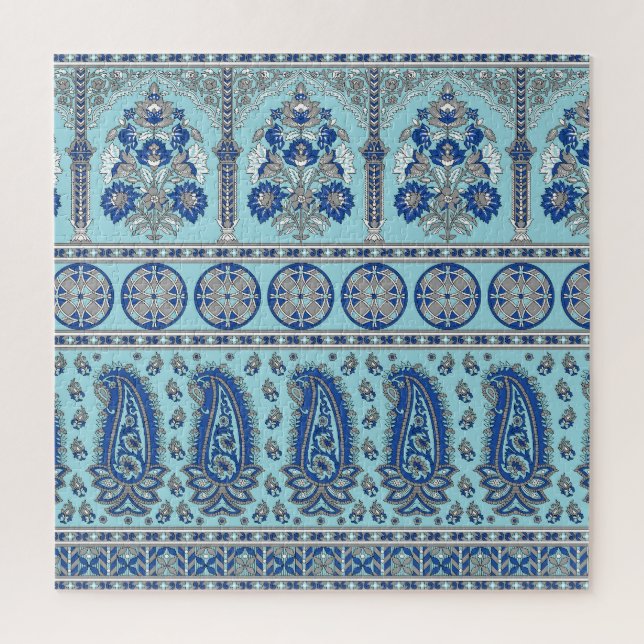 Asian Paisley Border: Traditional Design. Jigsaw Puzzle (Vertical)