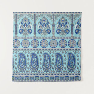 Asian Paisley Border: Traditional Design. Tapestry