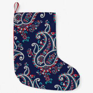 Asian Paisley: Traditional Seamless Design. Small Christmas Stocking