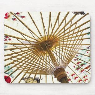 asian paper umbrella mouse mat