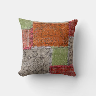 Asian Patchwork Carpet, Istanbul Detail Cushion