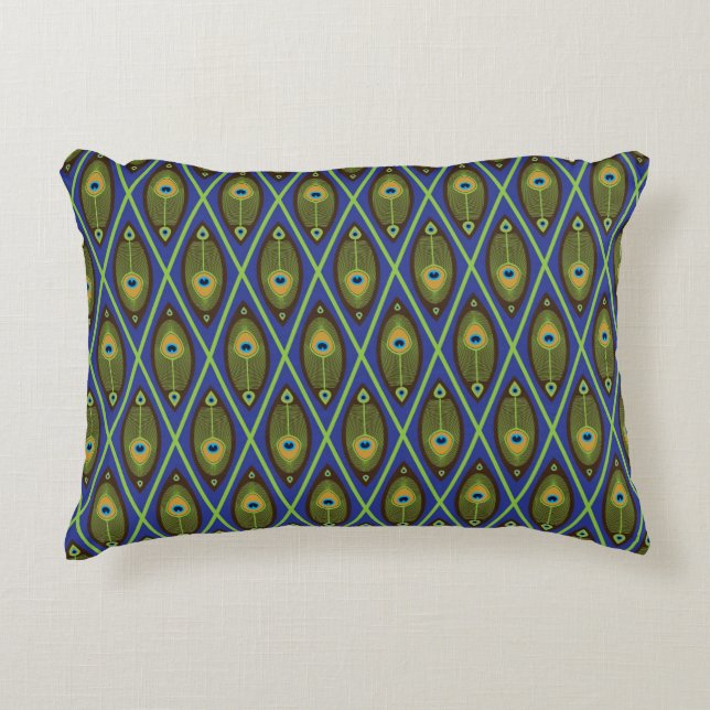 Asian pattern decorative cushion (Front)
