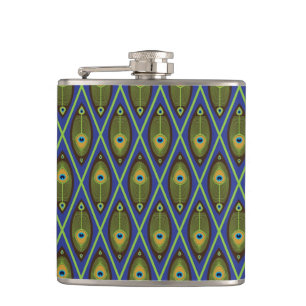 Asian pattern hip flask
