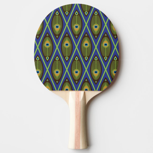 Asian pattern ping pong paddle (Front)