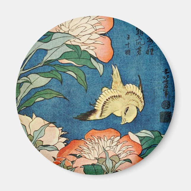 ASIAN PEONIES magnet (Front)