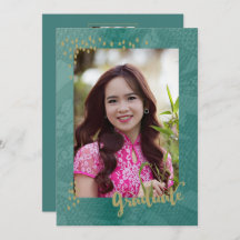 Asian Photo Graduation Announcement