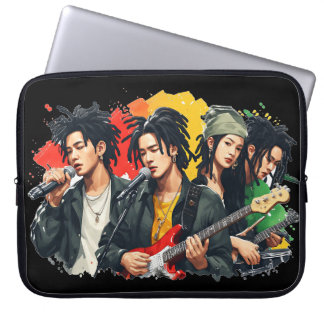 Asian Reggae Band K-Pop Dreadlocks Rasta Laptop Sleeve