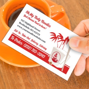 Asian Restaurant Business Card