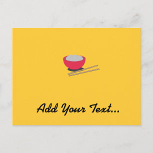 Asian rice postcard
