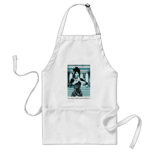 Asian Royal Woman Blue Portrait Art Standard Apron