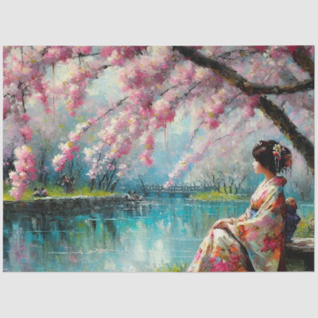 Asian Scenery Tissue Paper (Front)