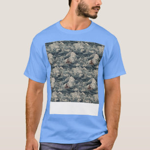 Asian Seamless Pattern Old Japanese Chinese Korean T-Shirt