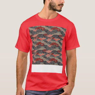 Asian Seamless Pattern Old Japanese Chinese Korean T-Shirt