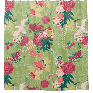 Asian Silk Shower Curtain