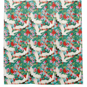 Asian Silk Shower Curtain