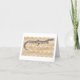 Asian Snake Eyed Skink 🦎 Thank You Card