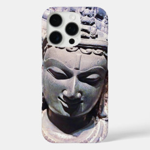 Asian Statue Antique Stone Face Photo Stylish Bold iPhone 16 Pro Case