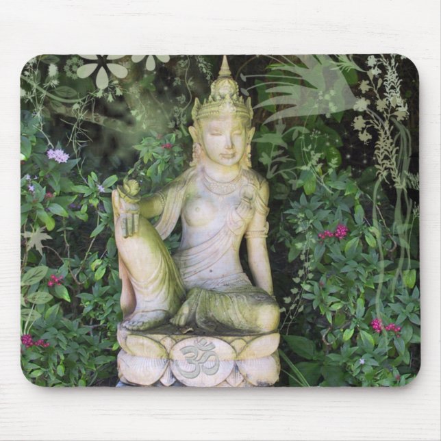 Asian Statue Mouse Mat (Front)