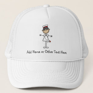 Asian Stick Figure Nurse T-shirts and Gifts Trucker Hat