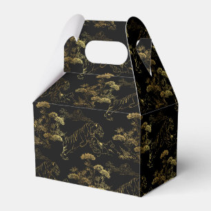 Asian-style golden black favour box