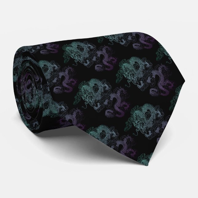 Asian-style multi-colored tie (Rolled)