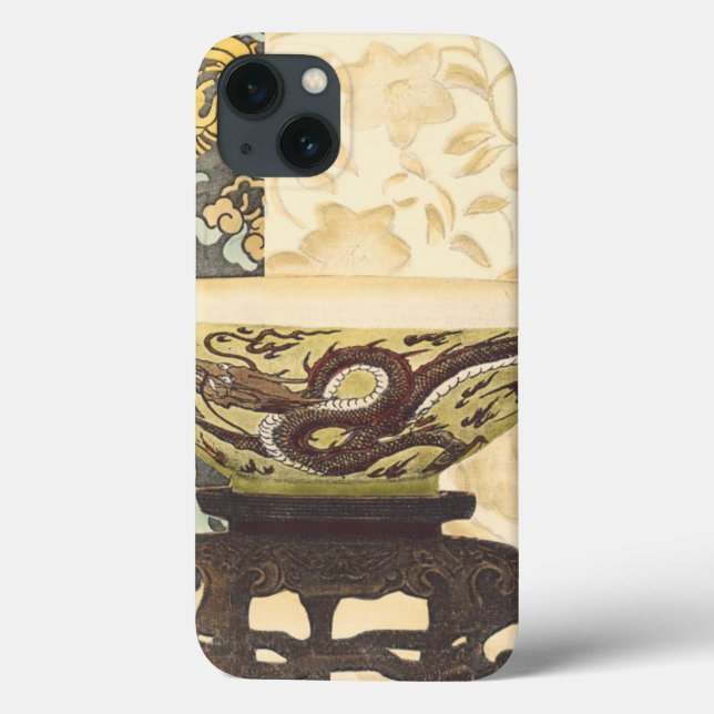 Asian Tapestry with Bowl and Dragon Design Case-Mate iPhone Case (Back)