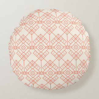 Asian traditional pattern round cushion