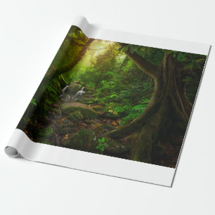Asian tropical rainforestjungle,ground,amazon,asia wrapping paper