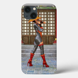 Asian Warrior Maiden Fantasy Samurai Artwork iPhone 13 Case