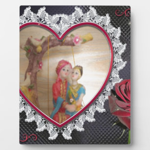Asian Wedding Couple on Heart Swing Art Print/ Plaque