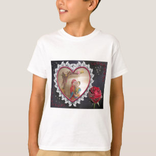 Asian Wedding Couple on Heart Swing Art Print/ T-Shirt