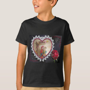 Asian Wedding Couple on Heart Swing Art Print/ T-Shirt