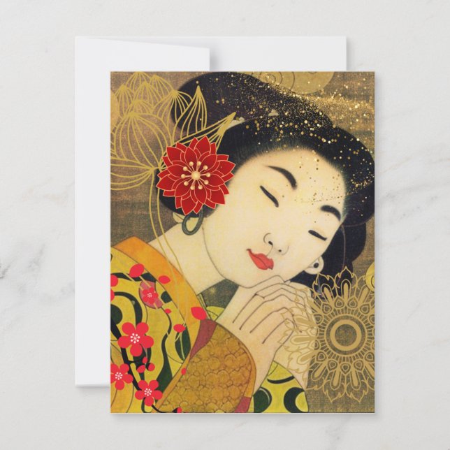 Asian Woman Collection Card (Front)