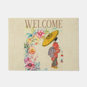 Asian Woman Doormat