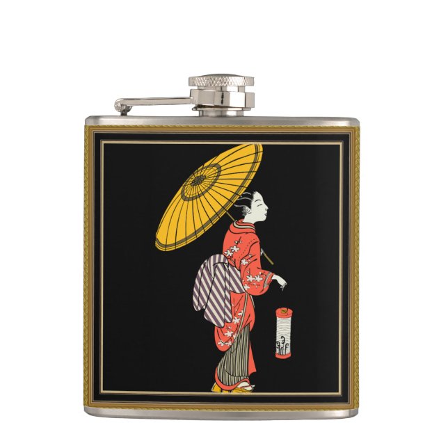 Asian Woman Flask (Front)