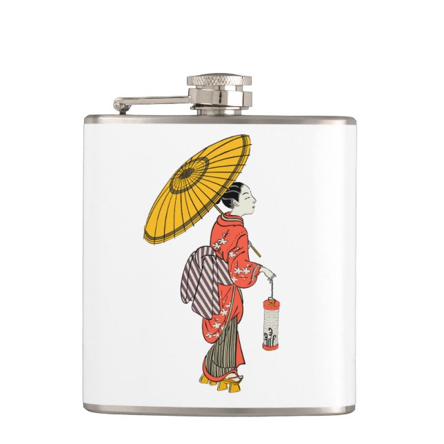 Asian Woman Flask (Front)