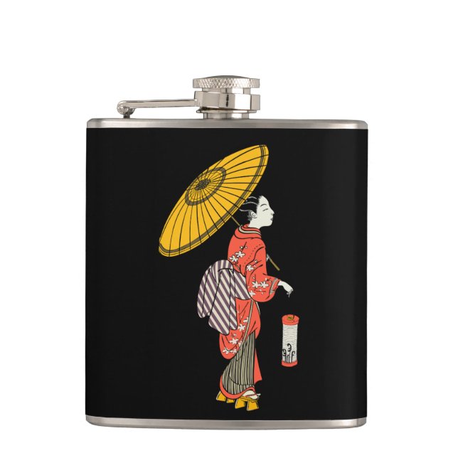 Asian Woman Flask (Front)