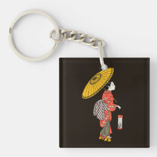 Asian Woman Keychain