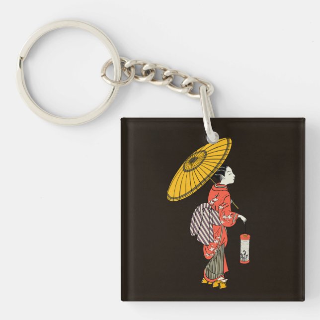 Asian Woman Keychain (Front)