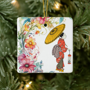 Asian Woman Ornament
