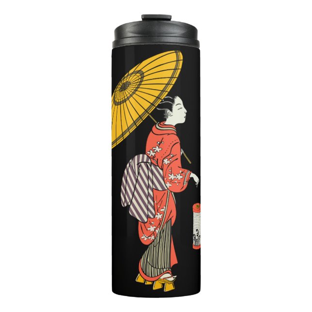 Asian Woman Thermal Tumbler (Front)